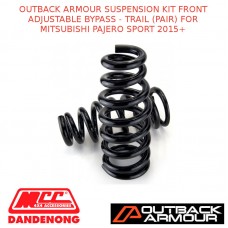 OUTBACK ARMOUR SUSPENSION KIT FRONT ADJ BYPASS - TRAIL (PAIR) PAJERO SPORT 2015+